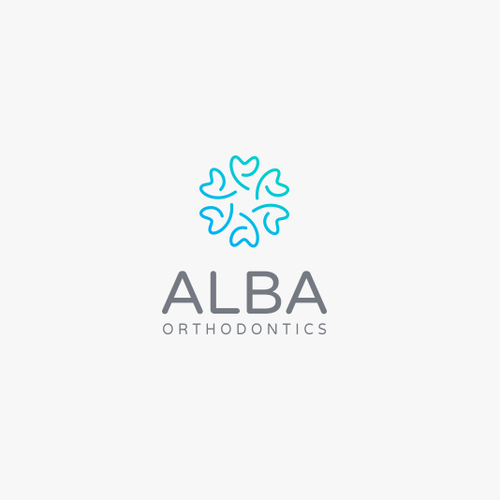 Beispiel für radiale Balance - Logo für Alba