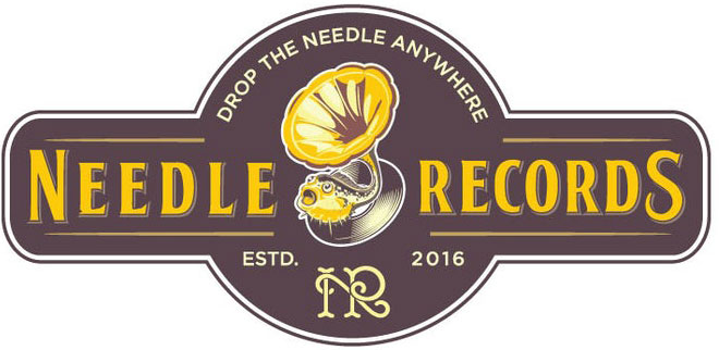 Logo-Design Needle Records, welches die Rule of Odds nutzt