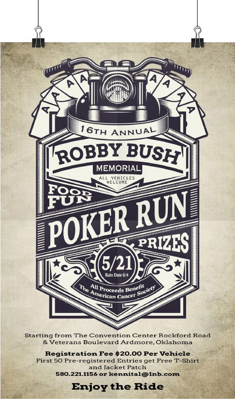 Poster-Design Poker Run